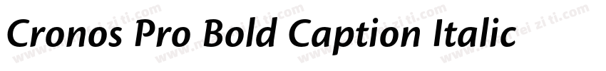Cronos Pro Bold Caption Italic字体转换